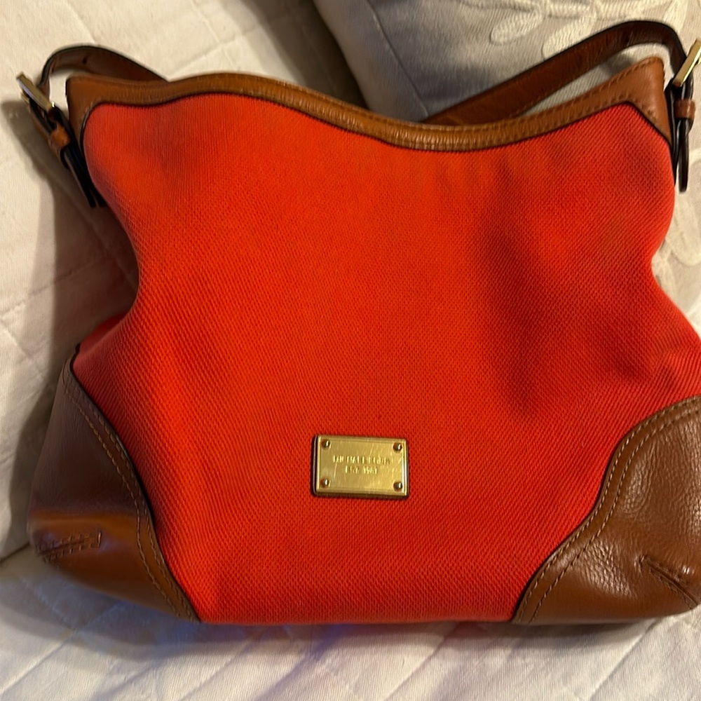 Michael Kors Millbrook canvas and leather bag